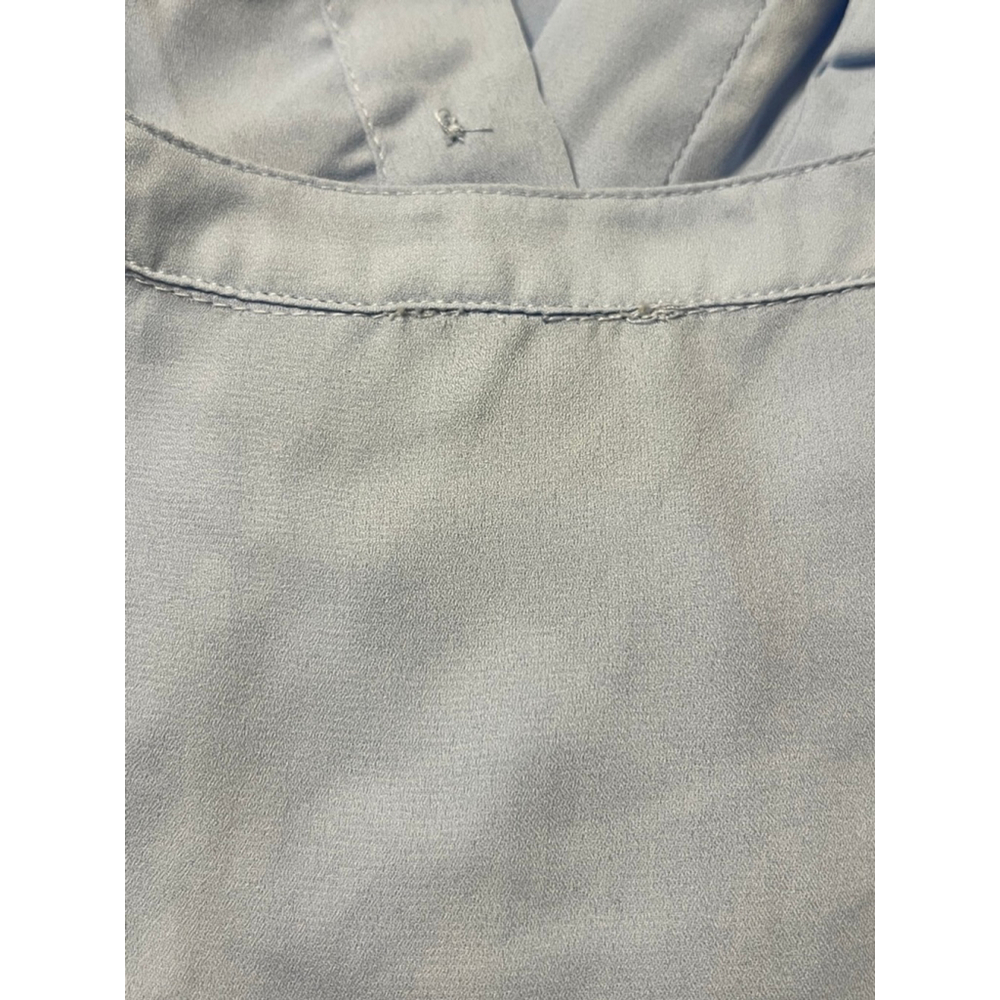 Elie Tahari Light Blue Pleated Blouse - Picture 6 of 7